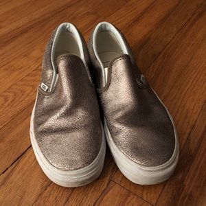 Gold Slip-on Vans